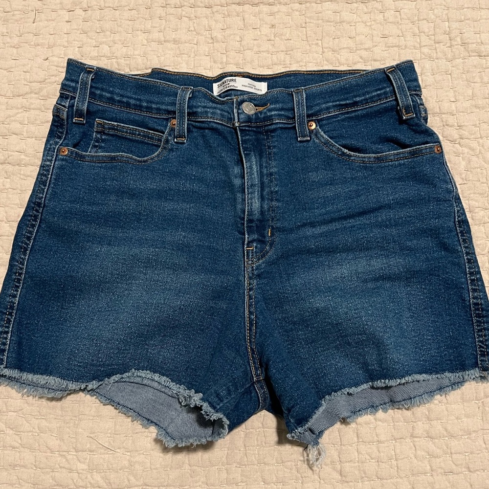 Levi Strauss Dark Blue Denim Shorts